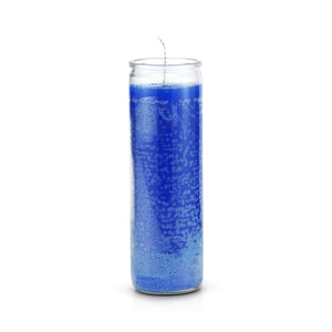 8" Blue 7 day Candle