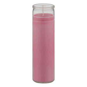 8" Pink 7 Day Candle
