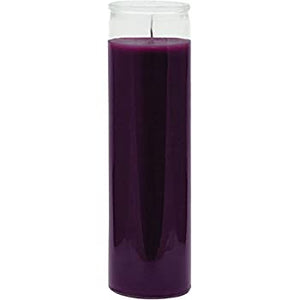 8" Purple 7 Day Candle